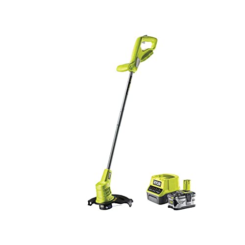 RYOBI Edge Trimmer Pack - 18V OnePlus Edge Trimmer OLT1825M - 1 Battery 4.0Ah - 1 Fast Charger 2.0Ah RC18120-140