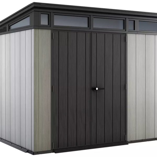 Keter Artisan 9 x 7ft Double Door Pent Outdoor Plastic Garden Shed
