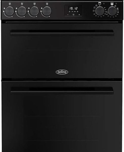 Double Oven Dual Fuel Cooker 99L 60cm Black