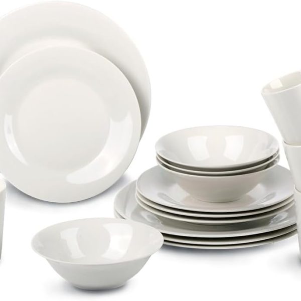 Dinner Set for 4 People - Plates and Bowls Set