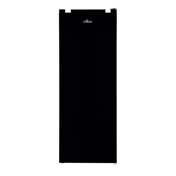 Freestanding Larder Fridge 241L 144Cm Reversible Door Mark-Proof Finish Black