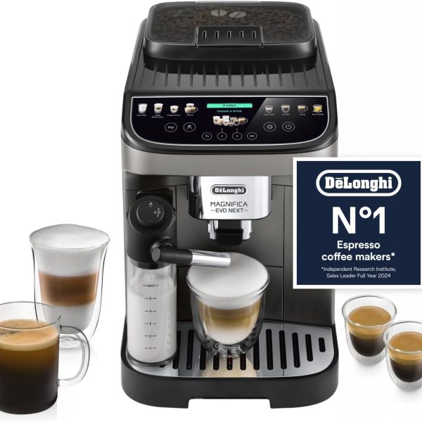 De'Longhi Magnifica Evo Next - Automatic Coffee Machine 13 Drinks Titanium