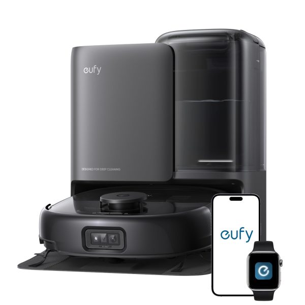 Robot Vacuum And Mop 20000Pa Suction Auto-Emptying Black