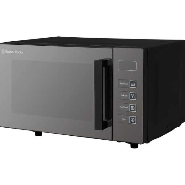 Russell Hobbs RHEM2301B 23L Easi Flatbed Digital 800w Solo Microwave, Freestanding, Black