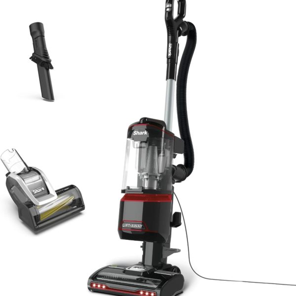 Shark Corded Upright Vacuum Cleaner 1.1L, Pet Model, Red/Black, NV602UKT