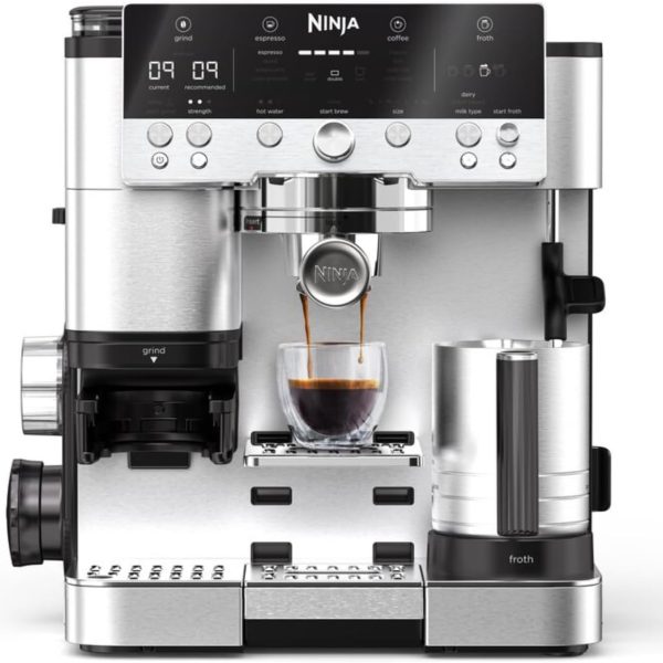 Ninja Luxe Premier 3-in-1 Coffee Machine, Silver ES601UK