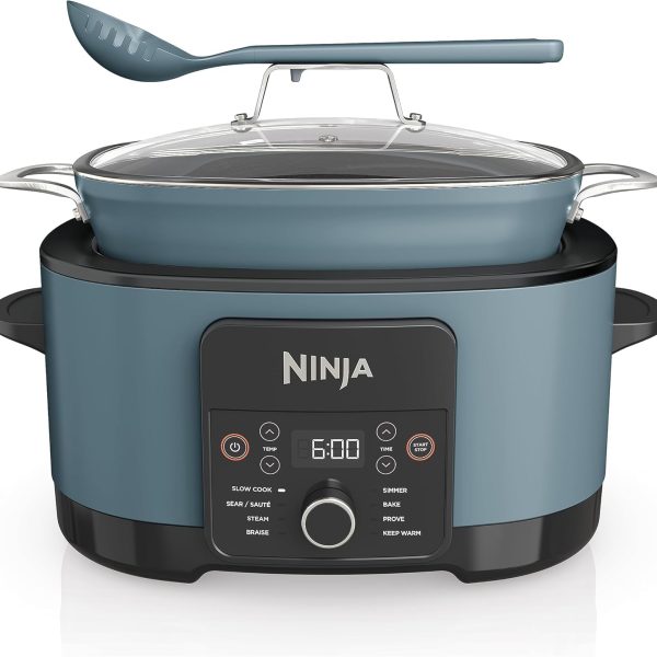 Ninja Foodi PossibleCooker, 8-in-1 8L Slow Cooker, Sea Salt Grey MC1001UK
