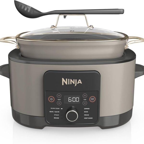 Ninja Foodi PossibleCooker, 8-in-1 8L Slow Cooker, Stone Gold MC1001UKSTGD
