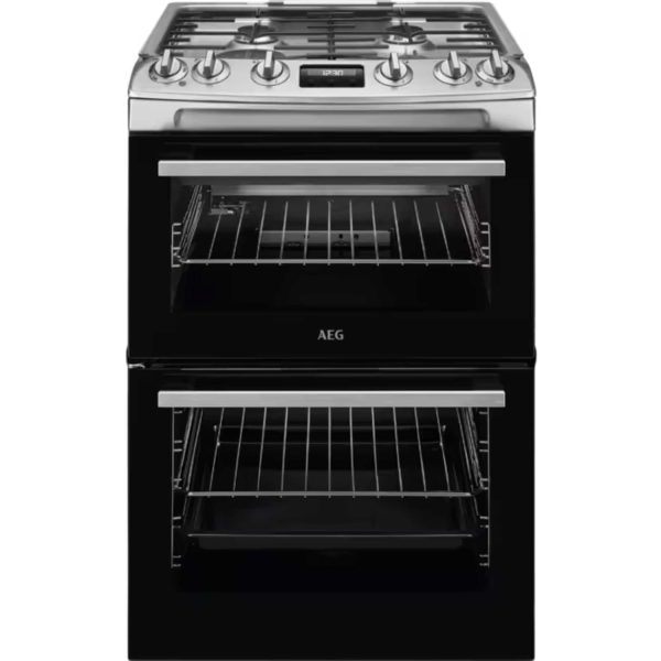 Double Oven Gas Cooker 60cm 81L Stainless Steel