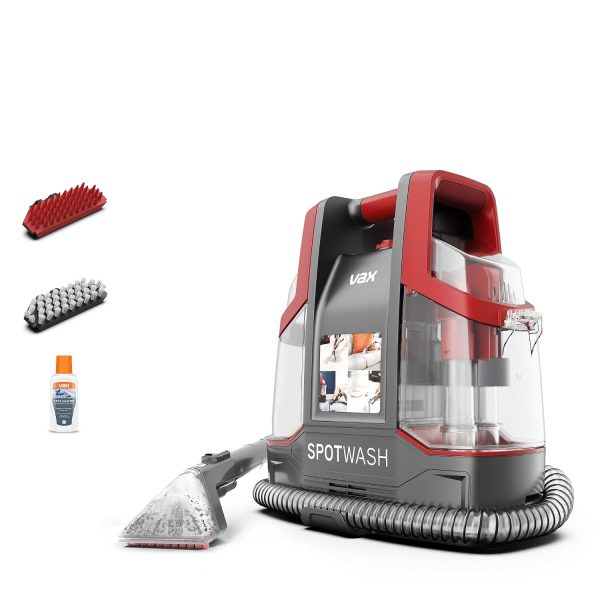 Spot Cleaner 1.6L 4.5m Cord Multi-Surface Handheld Red Grey