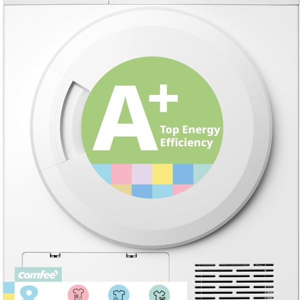 COMFEE' 8kg Heat Pump Tumble Dryer Energy Class A+ White CFG09EH80/W-UK