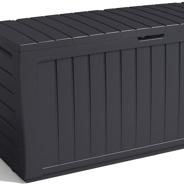 Keter Marvel+ 270L Garden Storage Box – Graphite