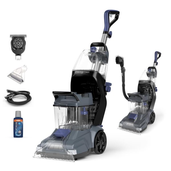 Vax SpinScrub Power Plus Carpet Cleaner Machine, Rug, Upholstery, Car, Stair Upright Shampooer Washer