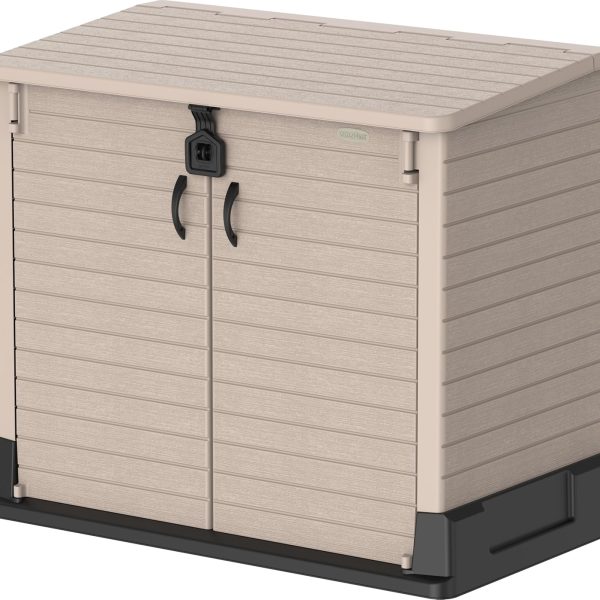 Duramax Cedargrain StoreAway 850L Garden Storage Shed - Warm Taupe