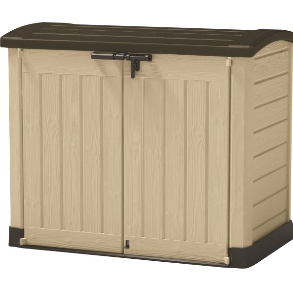 Keter Store It Arc Outdoor Garden Shed, 1200 Litres, Taupe/Beige