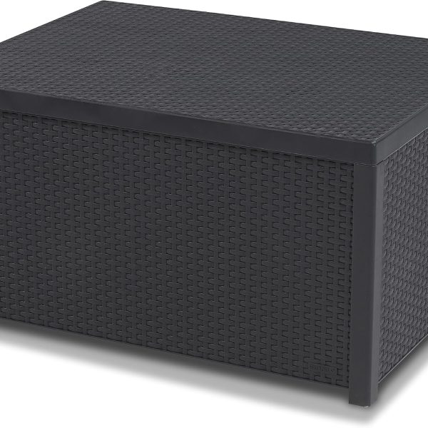Keter Allibert Arica 146L Storage Coffee Table – Graphite