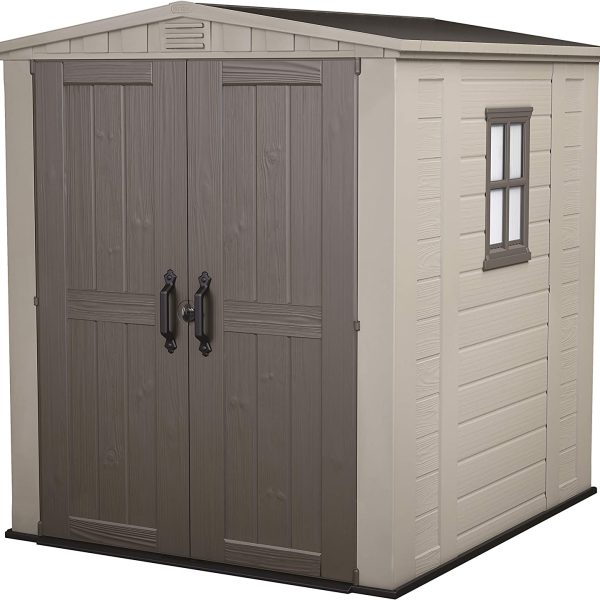 Keter Factor 6 x 6ft Double Door Outdoor Apex Plastic Garden Shed