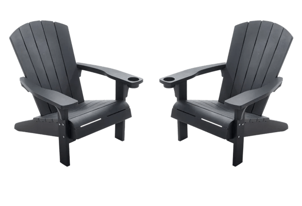 Alpine Adirondack Chair Set - Grey
