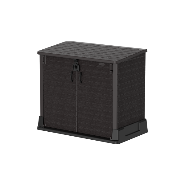 Duramax Cedargrain StoreAway 850L Garden Storage Shed - Dark Brown