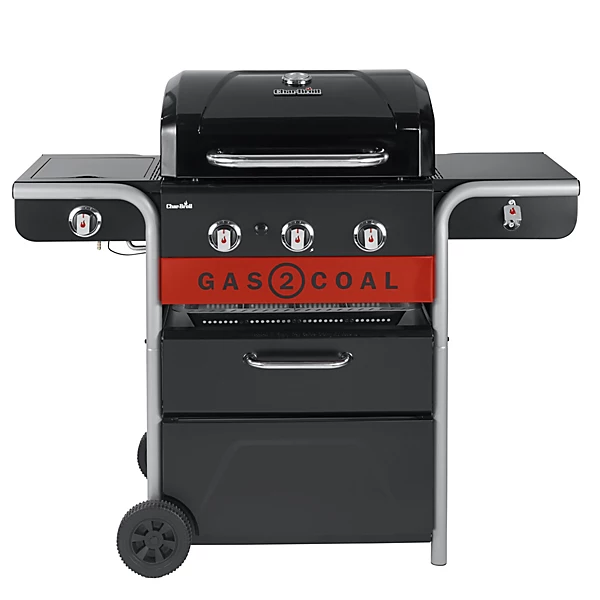 Char-Broil Gas2Coal 2.0 Black 3 burner Gas Hybrid BBQ