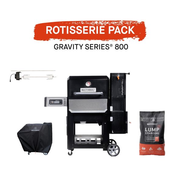 Masterbuilt Gravity 800 Griddle BBQ with Rotisserie Pack