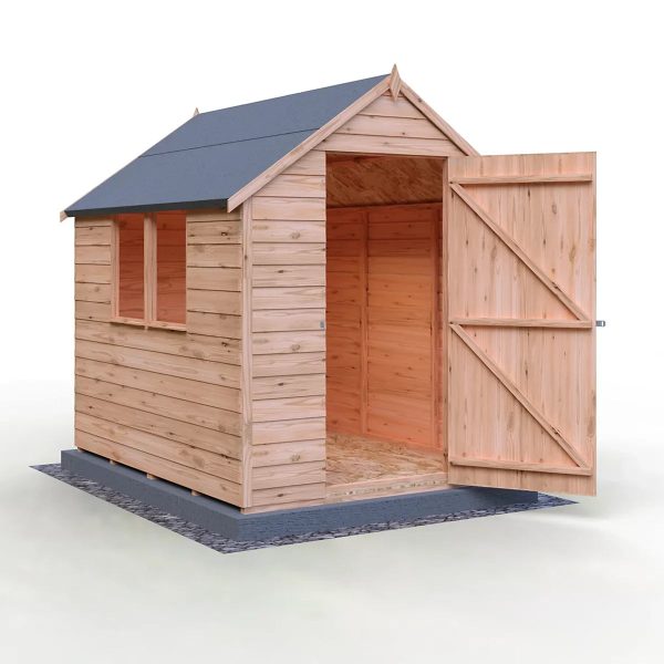 Shire Value Shed, Overlap 7×5 Single Door, Garden Wood Shed with Window