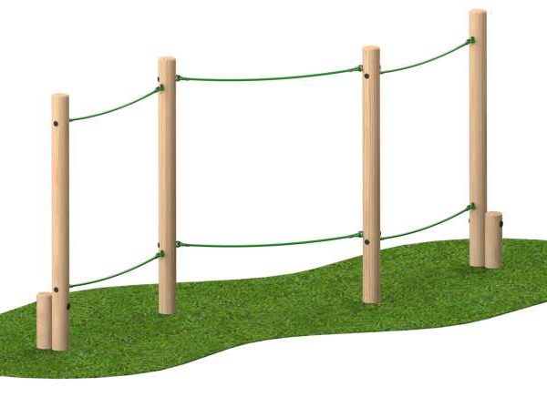 Slalom Rope Walk – Radiata pine